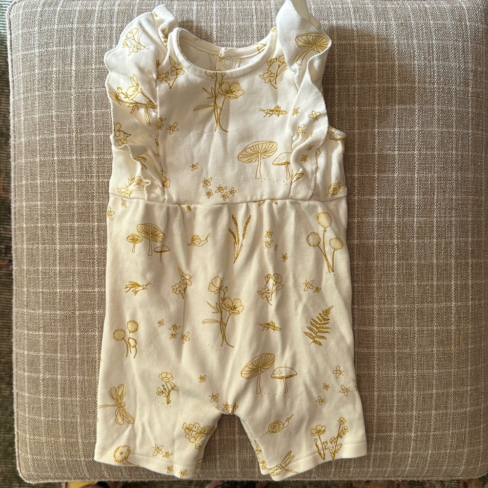 Pehr Ruffle Romper, 3-6 months